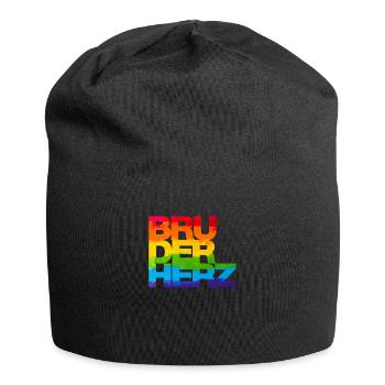 Bruderherz Bester Bruder der Welt Geschenkidee - Jersey-Beanie - Schwarz - Vorne