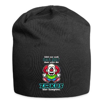 Kompletter Zirkus - Jersey-Beanie - Schwarz - Vorne