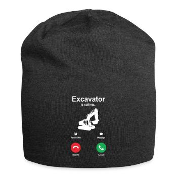 Excavator - Jersey Beanie - charcoal grey - Front