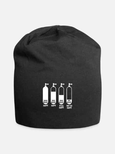 Taucher Tauchen 200 Bar - Jersey-Beanie - Schwarz