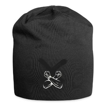 Straight Edge Vegan, gegen Drogen, Punk - Jersey-Beanie - Schwarz - Vorne