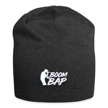 Rapper-Stil - Jersey-Beanie - Anthrazit - Vorne