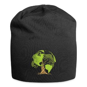 Planète du Jour de la Terre - Bonnet en jersey - noir - Devant