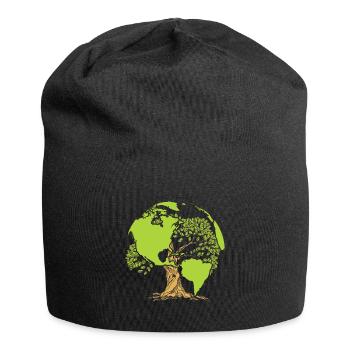 Protection de l'environnement pour le Jour de la Terre - Bonnet en jersey - noir - Devant