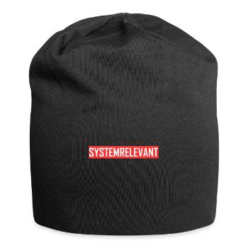 Systemrelevant Job Beruf - Jersey-Beanie - Schwarz - Vorne