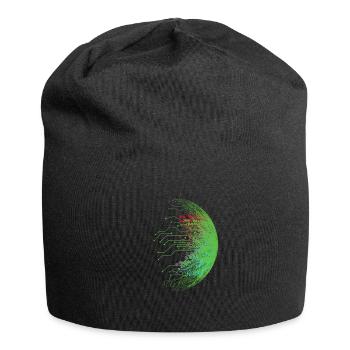 Binär Code - Jersey-Beanie - Schwarz - Vorne