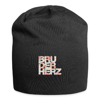 Coeur de frère Meilleur frère du monde idée cadeau - Bonnet en jersey - noir - Devant