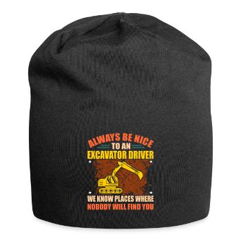 Excavator - Jersey Beanie - black - Front