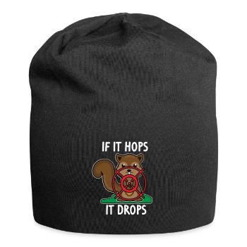 Squirrel Hunter Squirrel Rodent Jokes - Jersey Beanie - black - Front