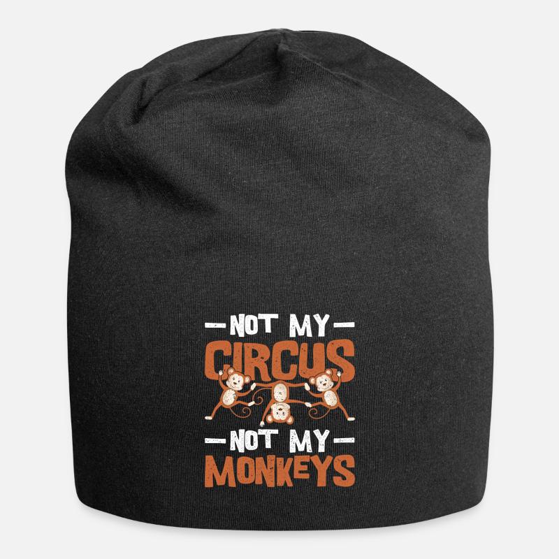 Affen Zirkus - Jersey-Beanie - Schwarz