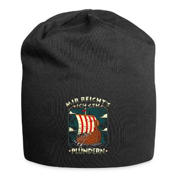 Mir Reichts Geh Plündern Wikinger Kostüm Germanen - Jersey-Beanie - Schwarz - Vorne