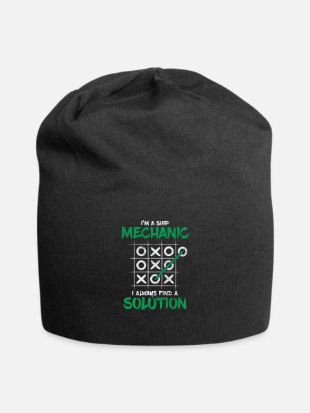 Schiffsmechaniker - Jersey-Beanie - Schwarz