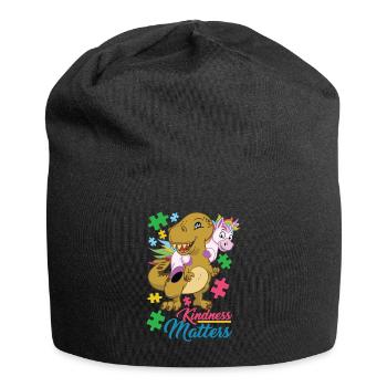 Kindness Matters - Cute Autism Puzzle Autistic - Jersey Beanie - black - Front