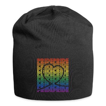 Fierté gai - Bonnet en jersey - noir - Devant
