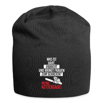 Hart Vibriert Kettensäge Holzfäller Förster - Jersey-Beanie - Schwarz - Vorne