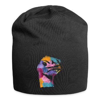 Autruche - Bonnet en jersey - noir - Devant