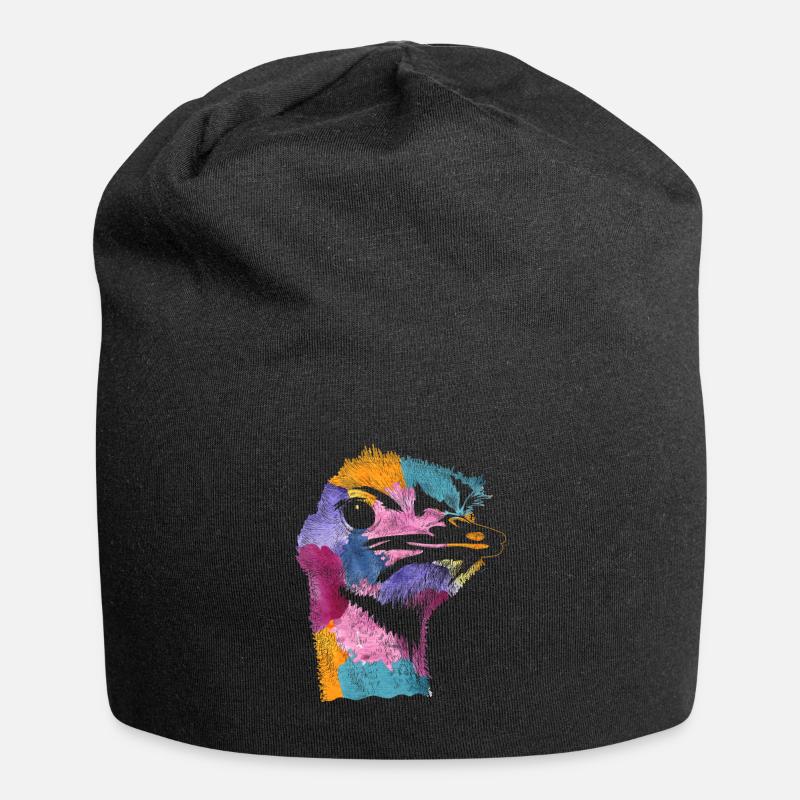 Strauß - Jersey-Beanie - Schwarz
