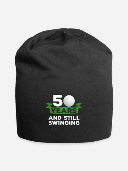 50 Jahre Golfer 50. Geburtstag Golf Golfspieler - Jersey-Beanie - Schwarz