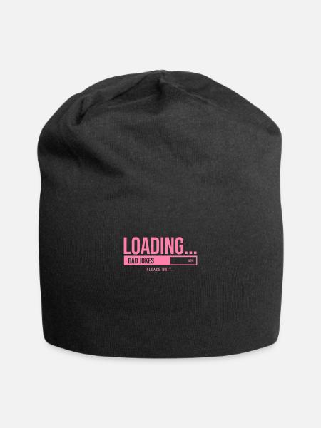 Funny Dad Joke Dad Joke Dad Say Dadjokes - Jersey Beanie - black