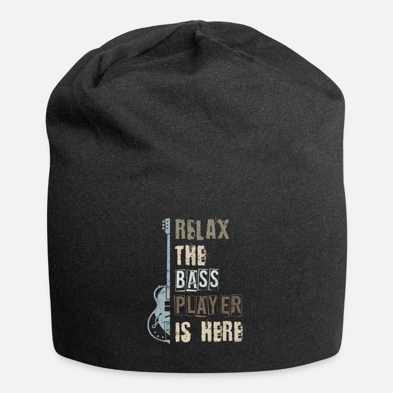 Guitare basse - Bonnet en jersey - noir