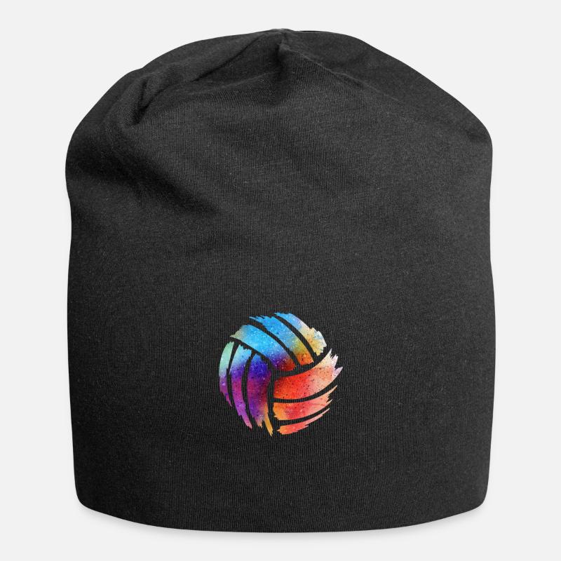 Volleyball - Jersey-Beanie - Schwarz