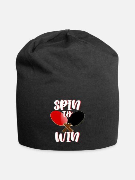 Tennis de table - Bonnet en jersey - noir