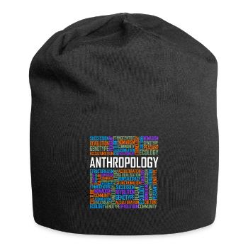 Anthropologie Wörter - Jersey-Beanie - Schwarz - Vorne