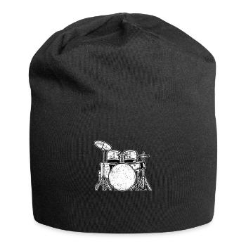 Schlagzeug Schlagzeuger - Jersey-Beanie - Schwarz - Vorne