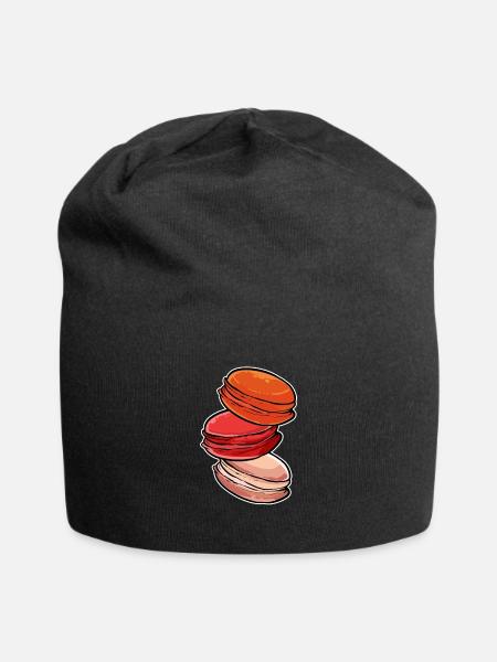 Makronen Baker und Foodie Geschenk - Jersey-Beanie - Schwarz