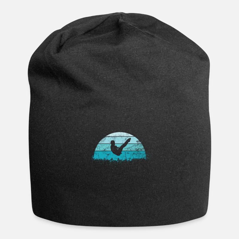 Sprungbrett Turmspringen - Jersey-Beanie - Schwarz