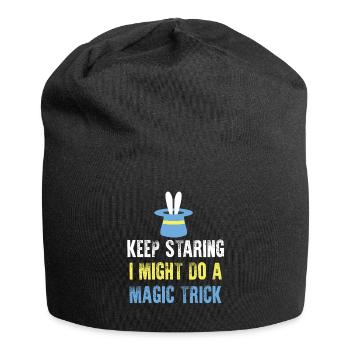 Lapin magicien magicien - Bonnet en jersey - noir - Devant