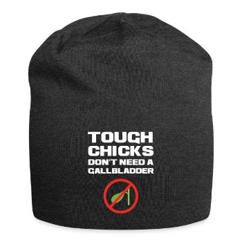 Gallenblase Operation - Jersey-Beanie - Anthrazit - Vorne