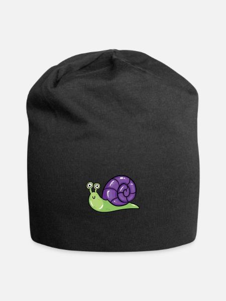 Escargot - Bonnet en jersey - noir