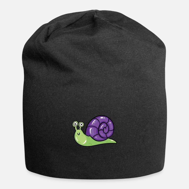 Snail - Jersey Beanie - black