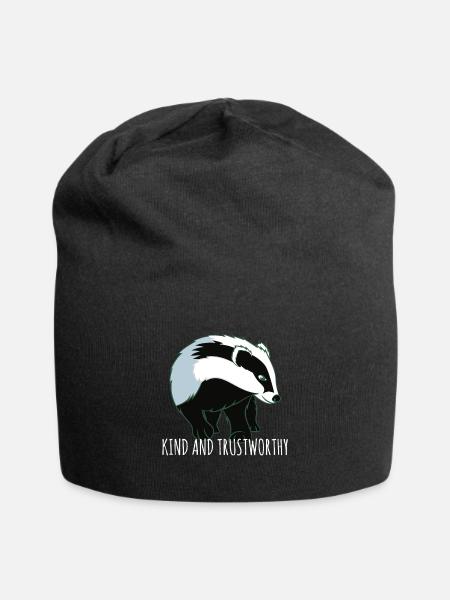 Badger Kind And Trustworthy - Jersey-Beanie - Schwarz