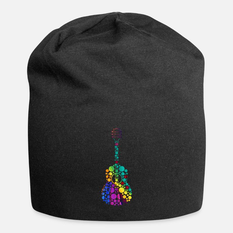 Gitarre E Gitarre - Jersey-Beanie - Schwarz
