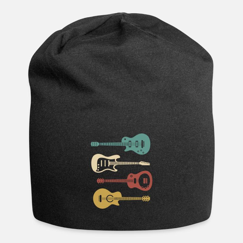 guitar - Jersey Beanie - black