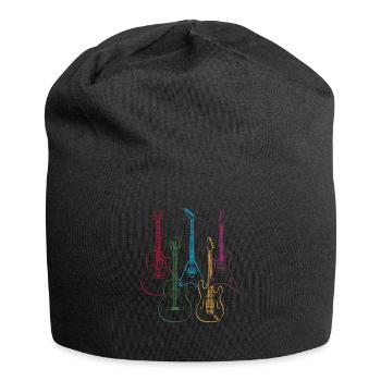 Musique de musicien de guitare - Bonnet en jersey - noir - Devant