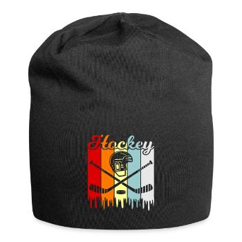 Hockey sur glace - Bonnet en jersey - noir - Devant
