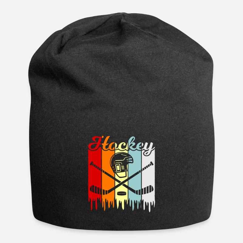 Eishockey - Jersey-Beanie - Schwarz
