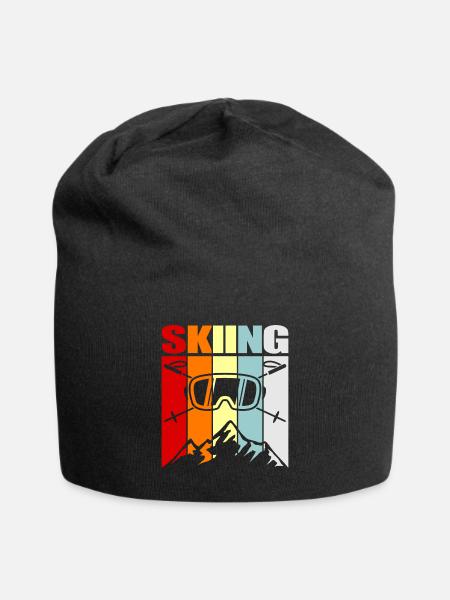 Ski - Jersey-Beanie - Schwarz
