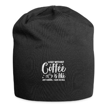 Le café - Bonnet en jersey - noir - Devant