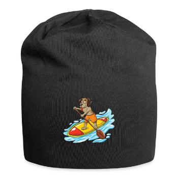 Conception de SUP pour les pagayeurs debout et les propriétaires de chiens - Bonnet en jersey - noir - Devant