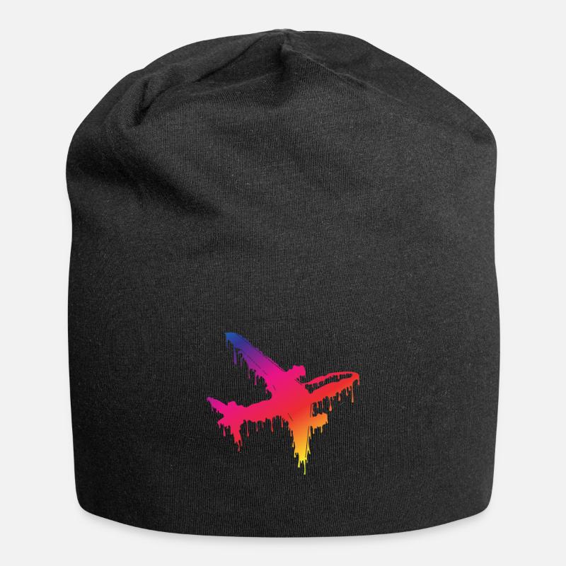 Avion - Bonnet en jersey - noir