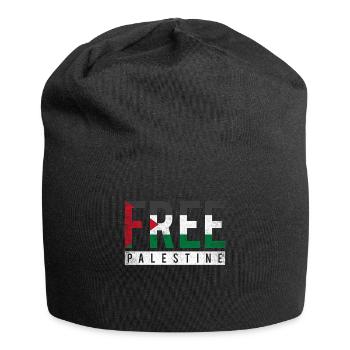 Drapeau Palestine - Bonnet en jersey - noir - Devant