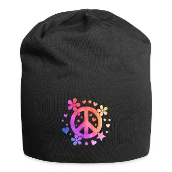 Peace marijuana - Jersey Beanie - black - Front
