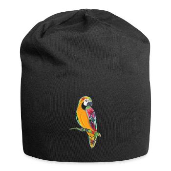 Papagei - Jersey-Beanie - Schwarz - Vorne