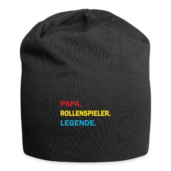 PAPA. ROLLENSPIELER. LEGENDE - Jersey-Beanie - Schwarz - Vorne