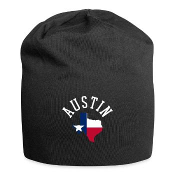 Texas Austin Wappen - Jersey-Beanie - Schwarz - Vorne