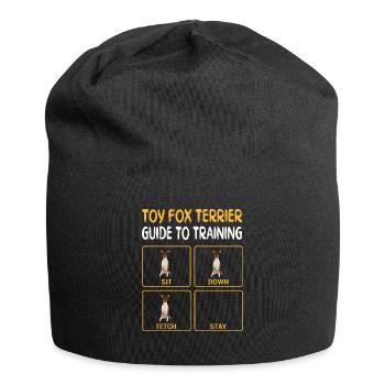 Toy Fox Terrier Guide to Training Dog Obedience - Bonnet en jersey - noir - Devant